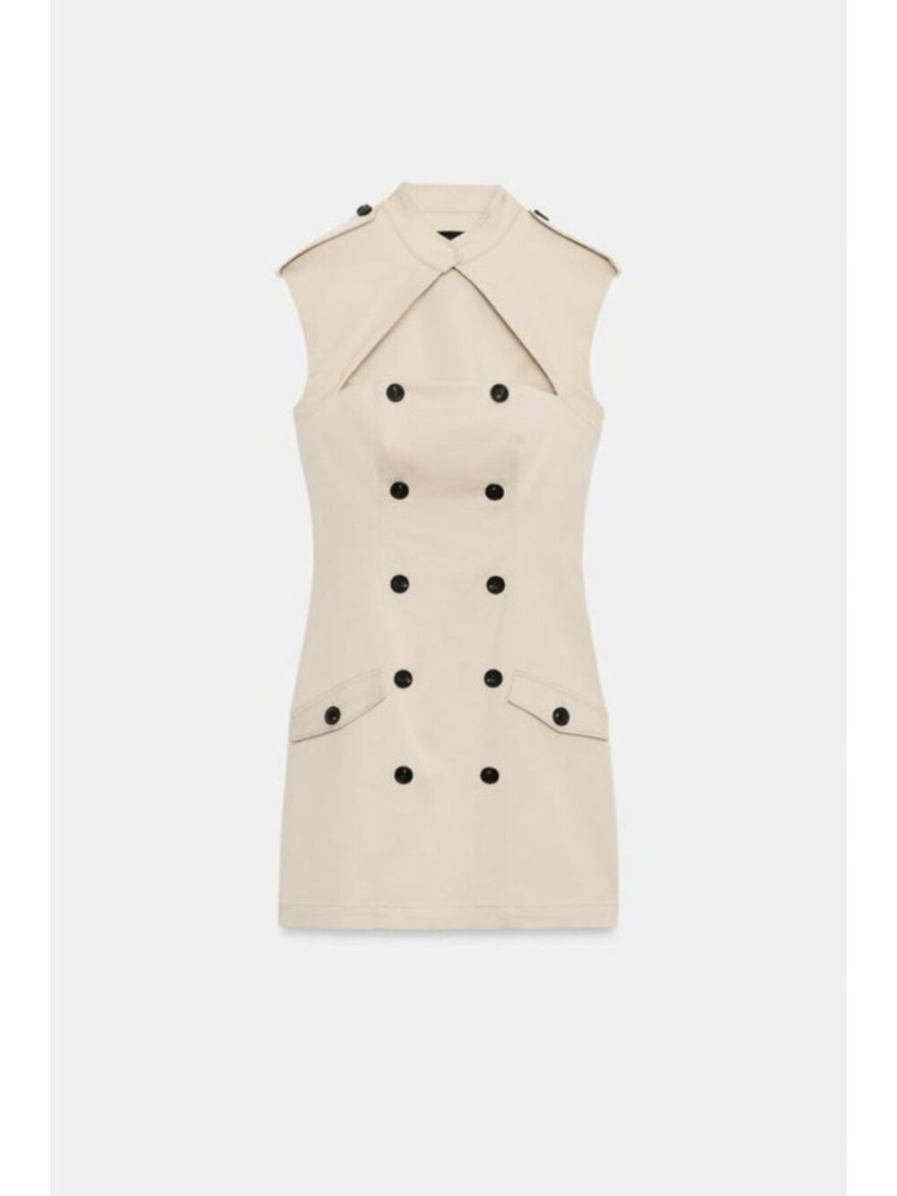 ZARA TRENCH MINI DRESS WITH SLIT 7863/212/710